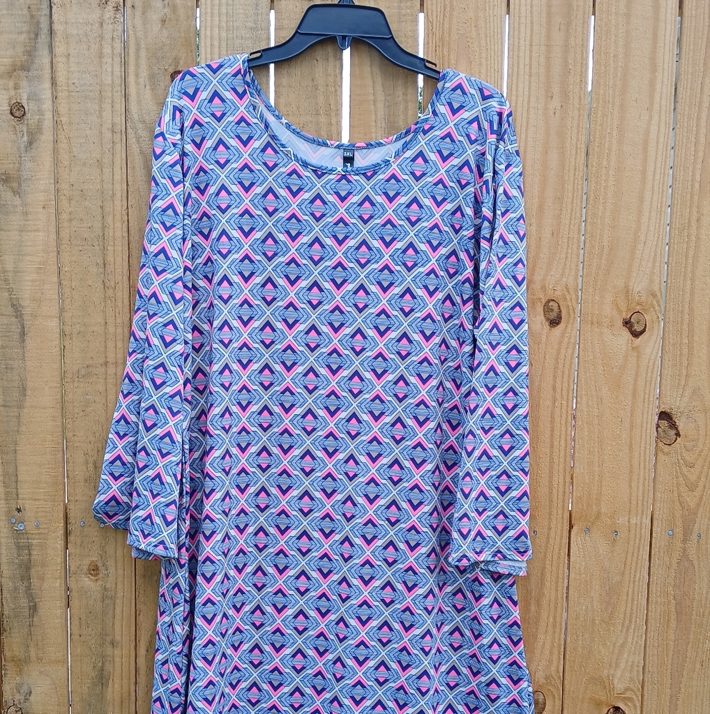 Geometric Patterned Dress - image 1